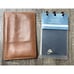 Levenger Leather Pocket Briefcase Reader's Accessory Wallet Brown + Circa Jotlet