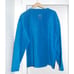 Vintage Arctic Image Smoky Mountains vneck fleece blue sweater size XXL UNISEX