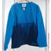 Vintage Arctic Image Smoky Mountains vneck fleece blue sweater size XXL UNISEX