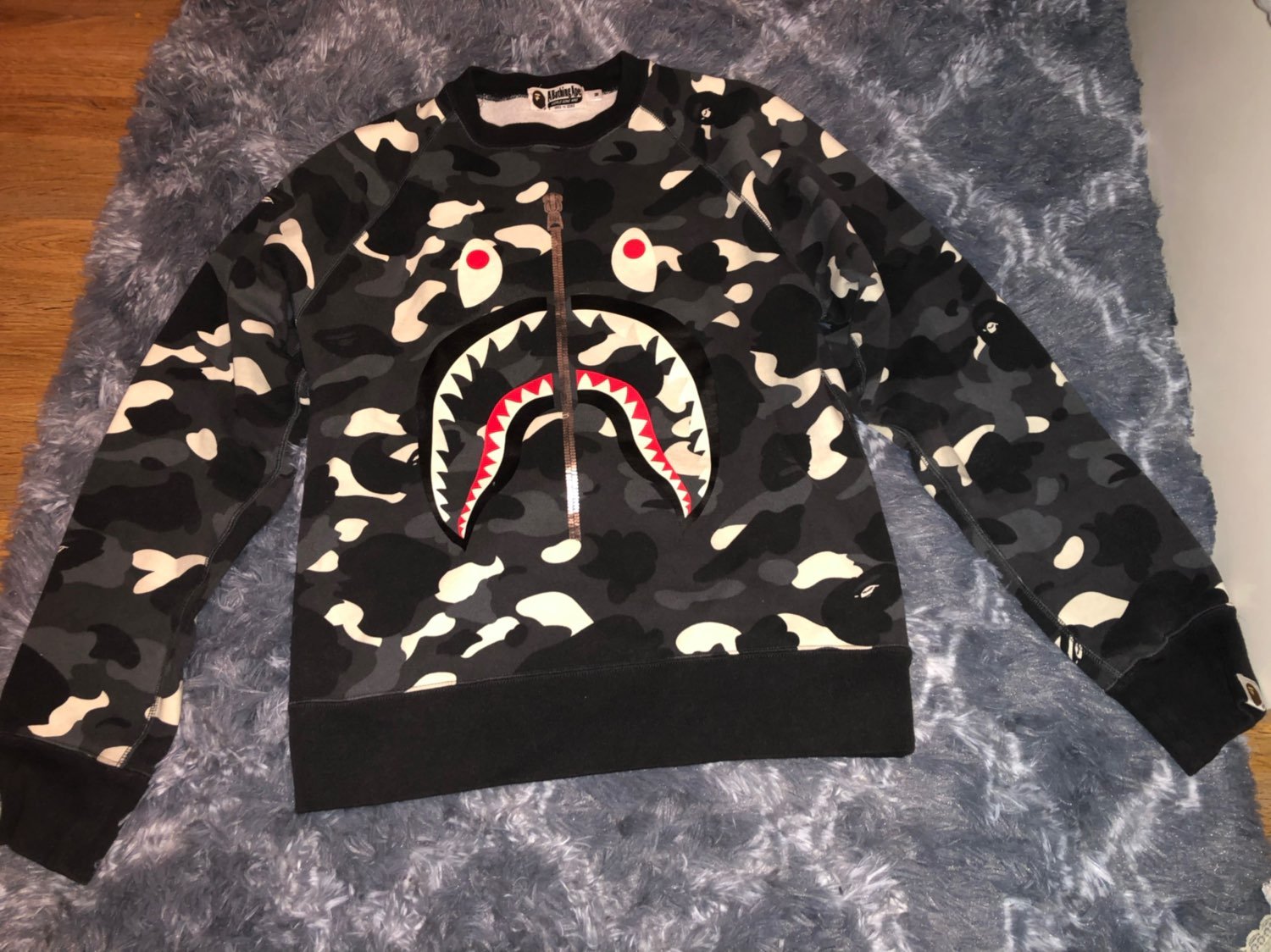 bape camo sweatshirt