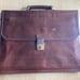 Adpel genuine leather attaché laptop bag