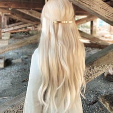 Pale Blonde Clip In Extension