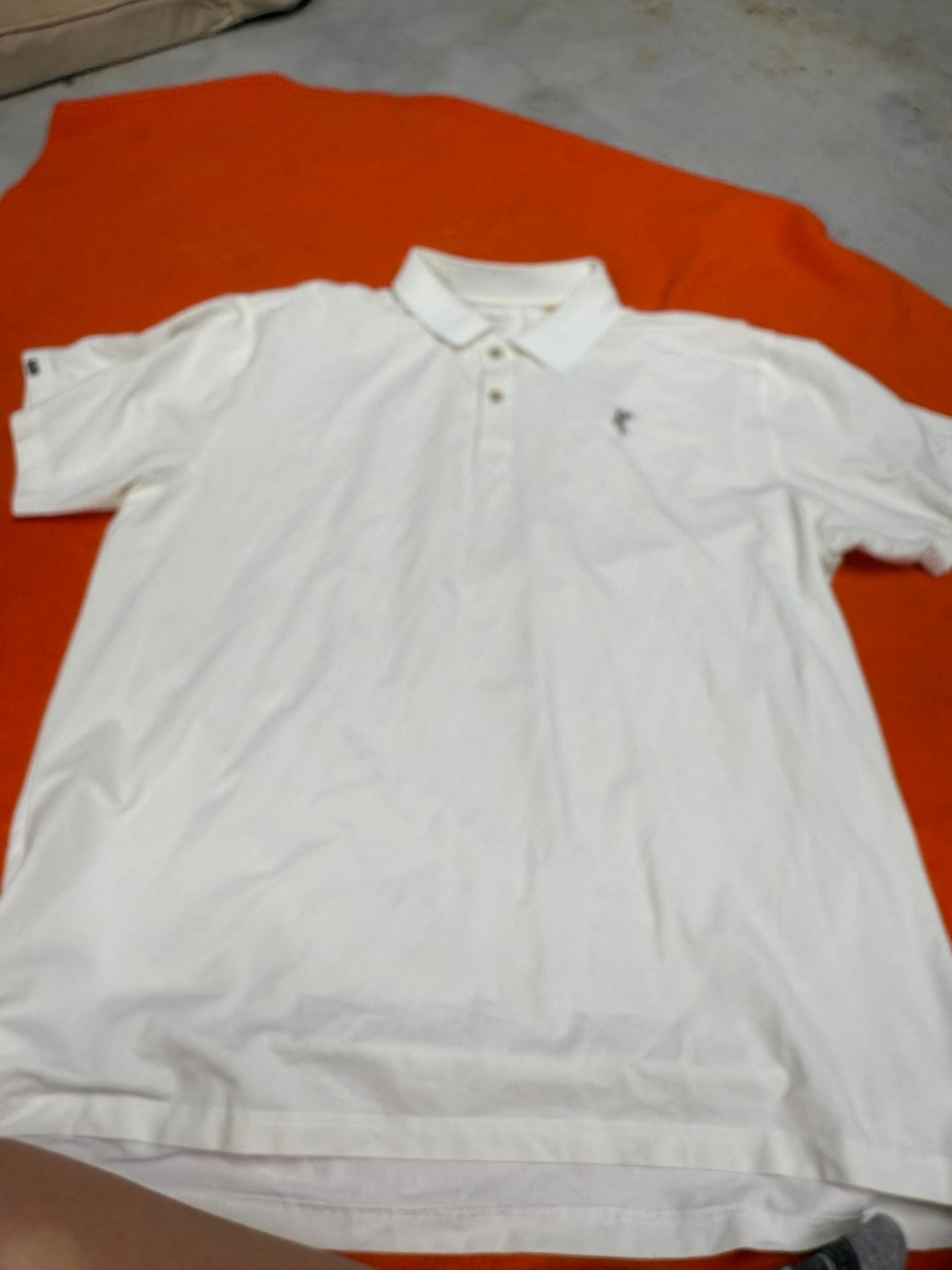 Ashworth Golf XXL White Athletic Golf Polo Shirt