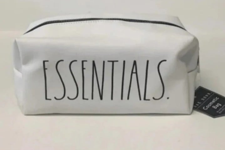 Rae Dunn ESSENTIALS Cosmetic Bag Loaf XL Magenta Collection NWT 1 LEFT! Retired
