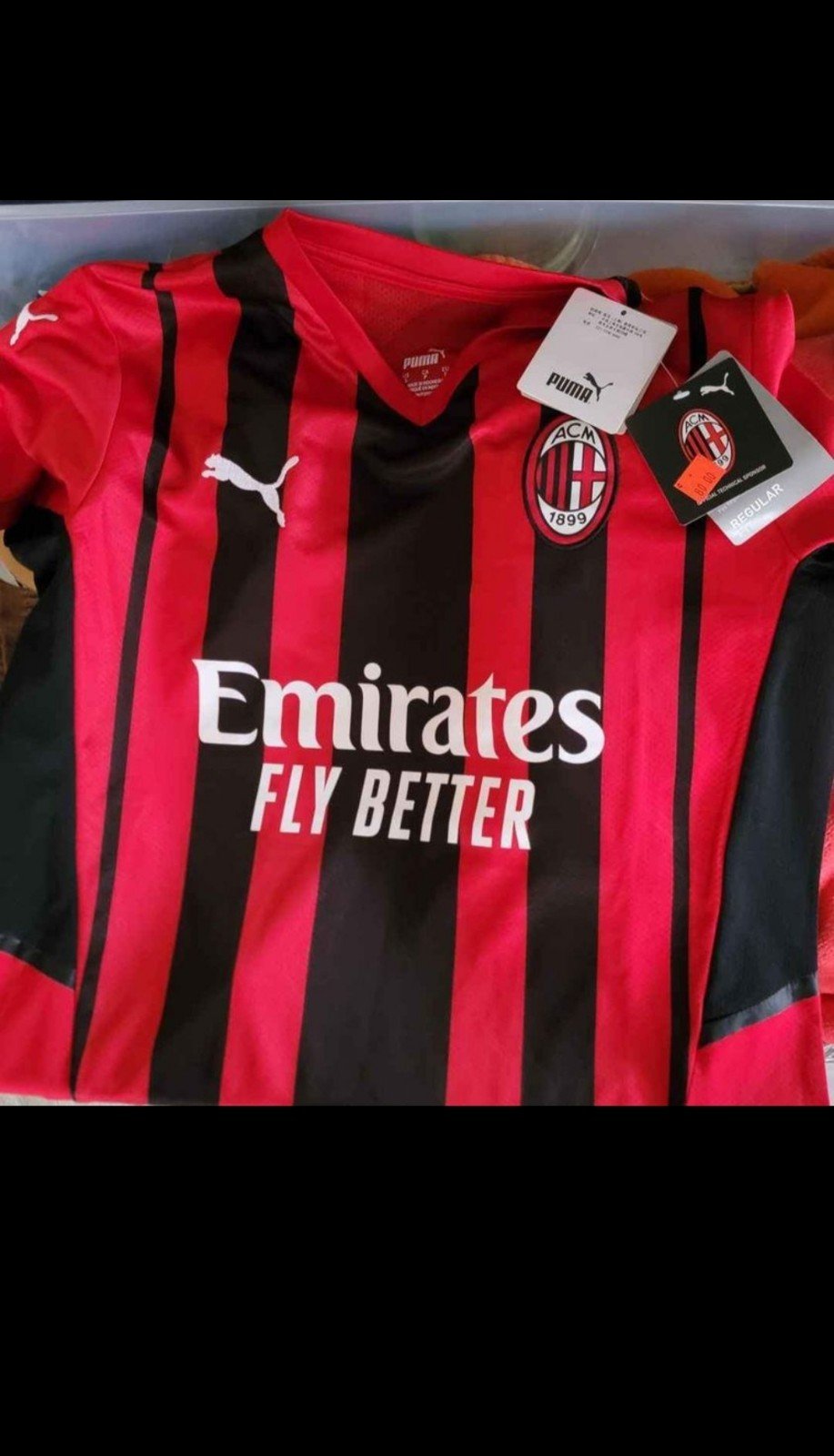 Puma AC Milan official soccer jersey, size S
