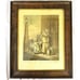 Vtg F Wheatley RA Cries of London Plate 2 Tiger Maple Wood Framed Print 18 x22