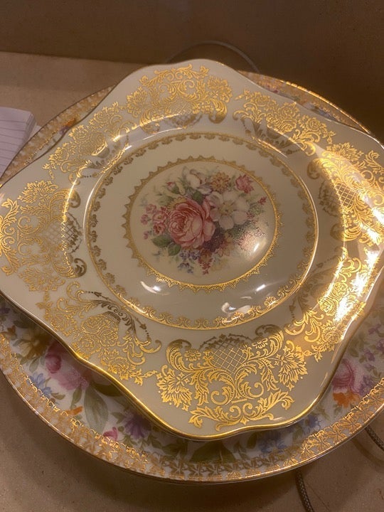 China plates Gold leaf from 1900