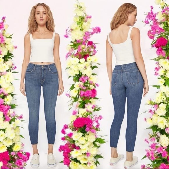Mother The Looker Ankle Fray in Color Girl Crush Women’s Size 28