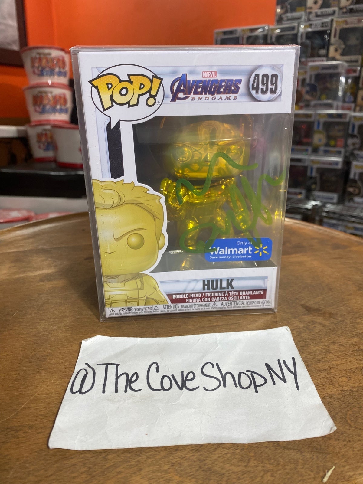 Pop Funko Hulk Mark Ruffalo Signed Brand New