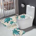 Nautical Blue Sea Bathroom Sets with Shower Curtain and Rugs and Accessories