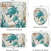 Nautical Blue Sea Bathroom Sets with Shower Curtain and Rugs and Accessories