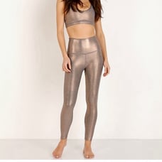 Beyond Yoga Women’s Dusted High Waisted Midi Legging Rose Gold Dusted small