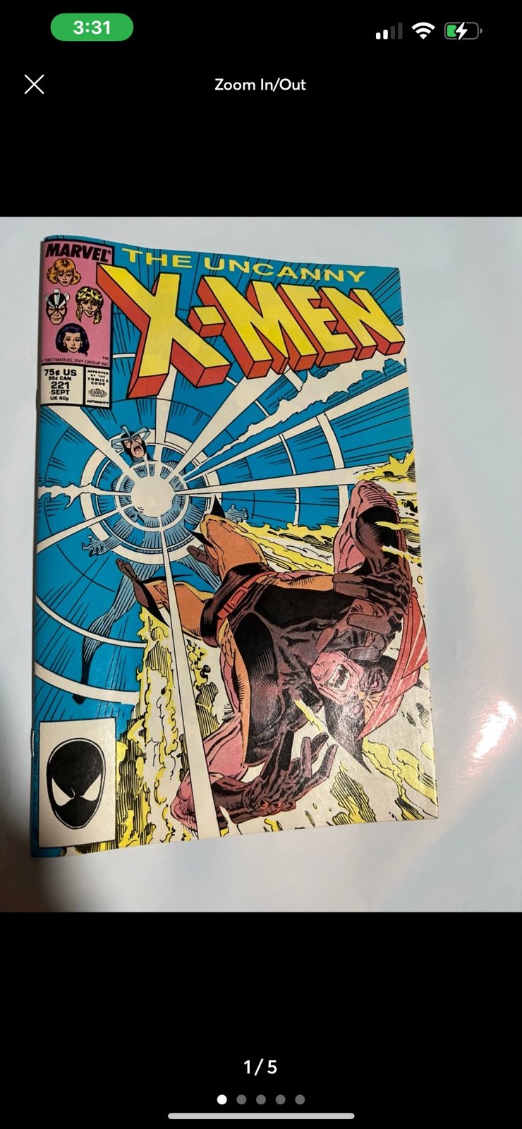 Uncanny X-Men #221 (1987); 1st Mr. Sinister; villian in X-Men '97 & movie!