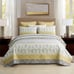Boho Reversible Quilt with 2 Pillow Shams Soft and Lightweight