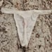 Vintage Victoria Secret Scalloped Edge V-String