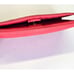 Fossil Red Pebbled Leather Wallet Clutch Card Holder Zip Around Organizer Snap