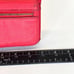 Fossil Red Pebbled Leather Wallet Clutch Card Holder Zip Around Organizer Snap