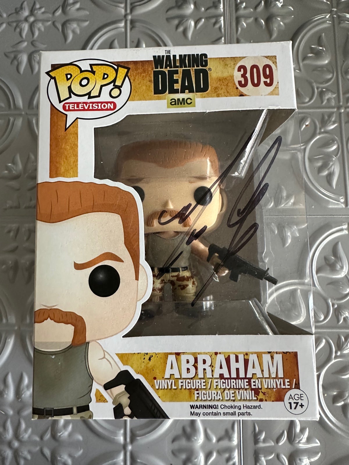 Funko Pop twd abraham 309 signed