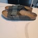 Birkenstock Men's Kyoto Nubuck Suede Leather Sandals thyme 13 US / 46 EU