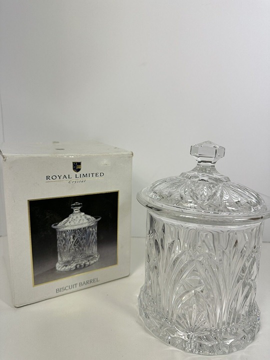 Crystal Royal Limited Crystal Biscuit Barrel