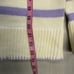 Lovelo Women Size Large Stripe Pattern Knit Sweater ivory purple loose fit
