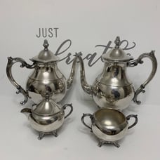 F.B. Rodgers and Company Silver #2391 Plate Coffee, Tea, Creamer and Sugar Set