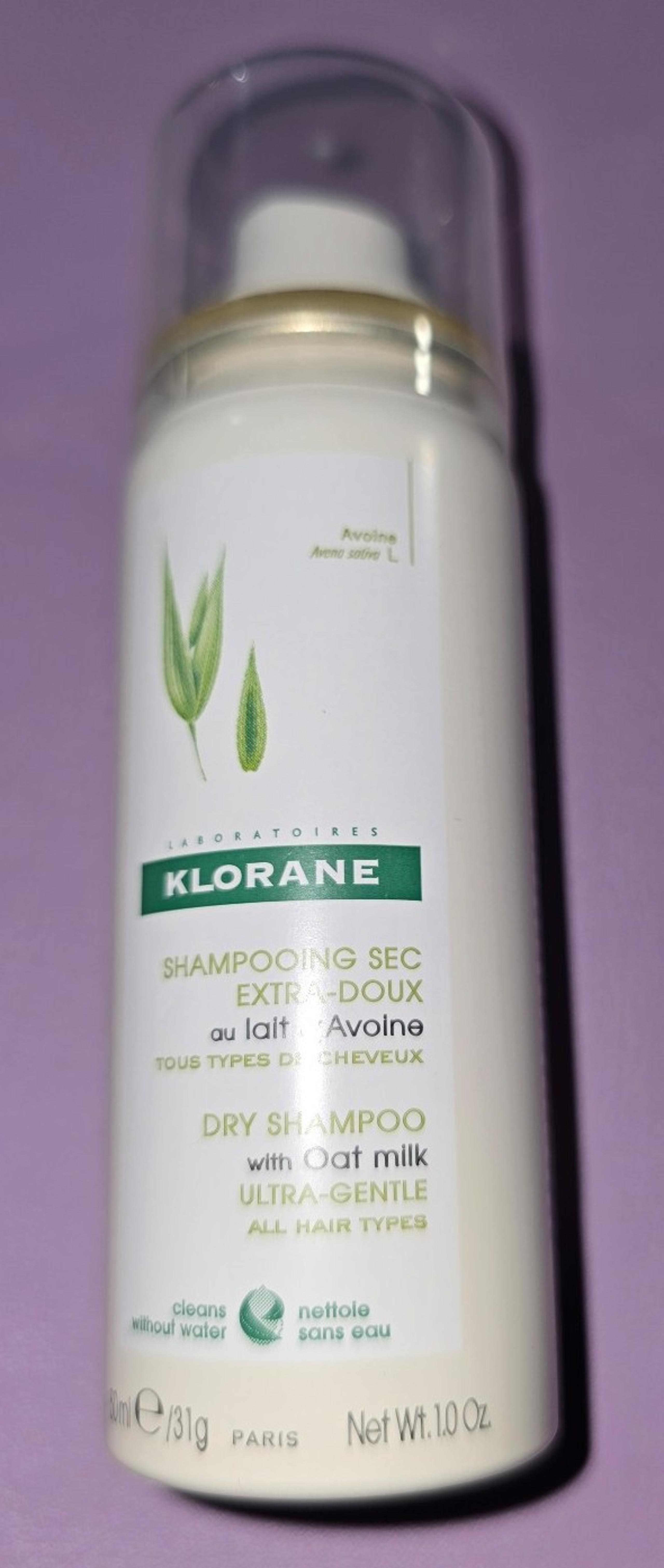 KLORANE - Ultra Gentle Dry Shampoo With Oat Milk - 50mL / 31g - Travel Size -NEW
