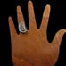 Vintage Navajo Native American Sterling Silver Mediterranean Red Coral Ring 6.25