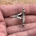 Vintage Navajo Native American Sterling Silver Mediterranean Red Coral Ring 6.25