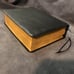 The ISRAEL Bible 365 BLACK Genuine Soft Cowhide Leather