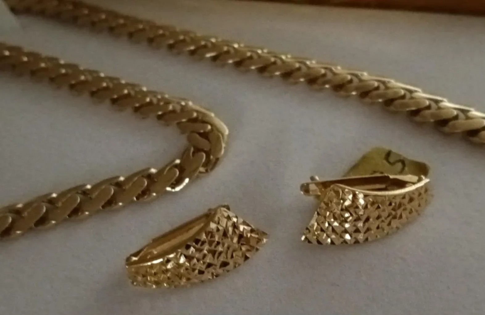 Gold 14k italy earrings
