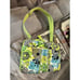 Vera Bradley Hard Shell Computer Zip Case Lime's Up! 12 x9 CROSS Shoulder Strap