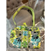 Vera Bradley Hard Shell Computer Zip Case Lime's Up! 12 x9 CROSS Shoulder Strap