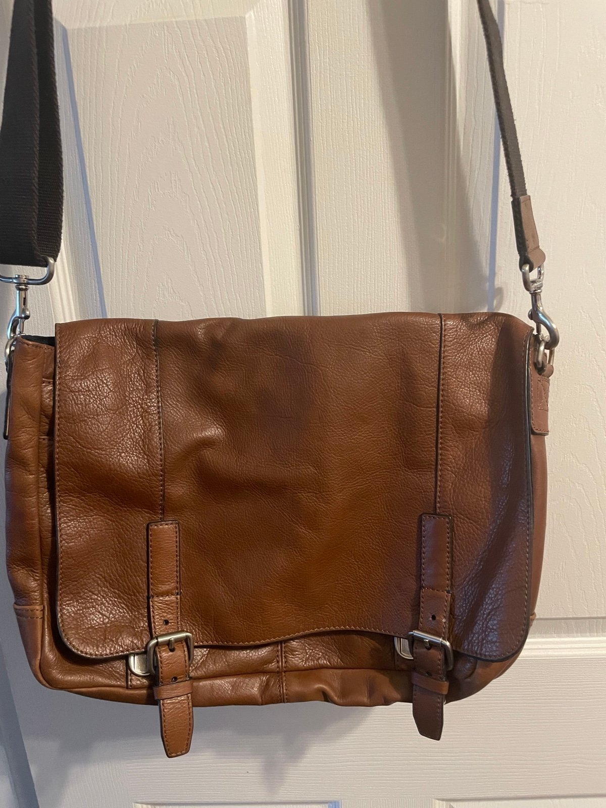 Fossil leather messenger bags