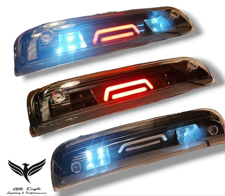 2014-2018 Chevy Silverado GMC Sierra 3rd Brake Third Cabin Full Led Light Clear.