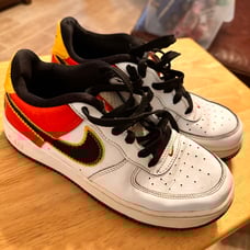 SIZE 6Y : ( GS ) NIKE AF1 AIR FORCE ONE LV8 LOW RAYGUN BOY'S
