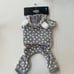 UGG Dog / Pet Avery Stars Hooded Dog Pajamas PJ’s in Glacier Grey - Size Large