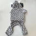 UGG Dog / Pet Avery Stars Hooded Dog Pajamas PJ’s in Glacier Grey - Size Large