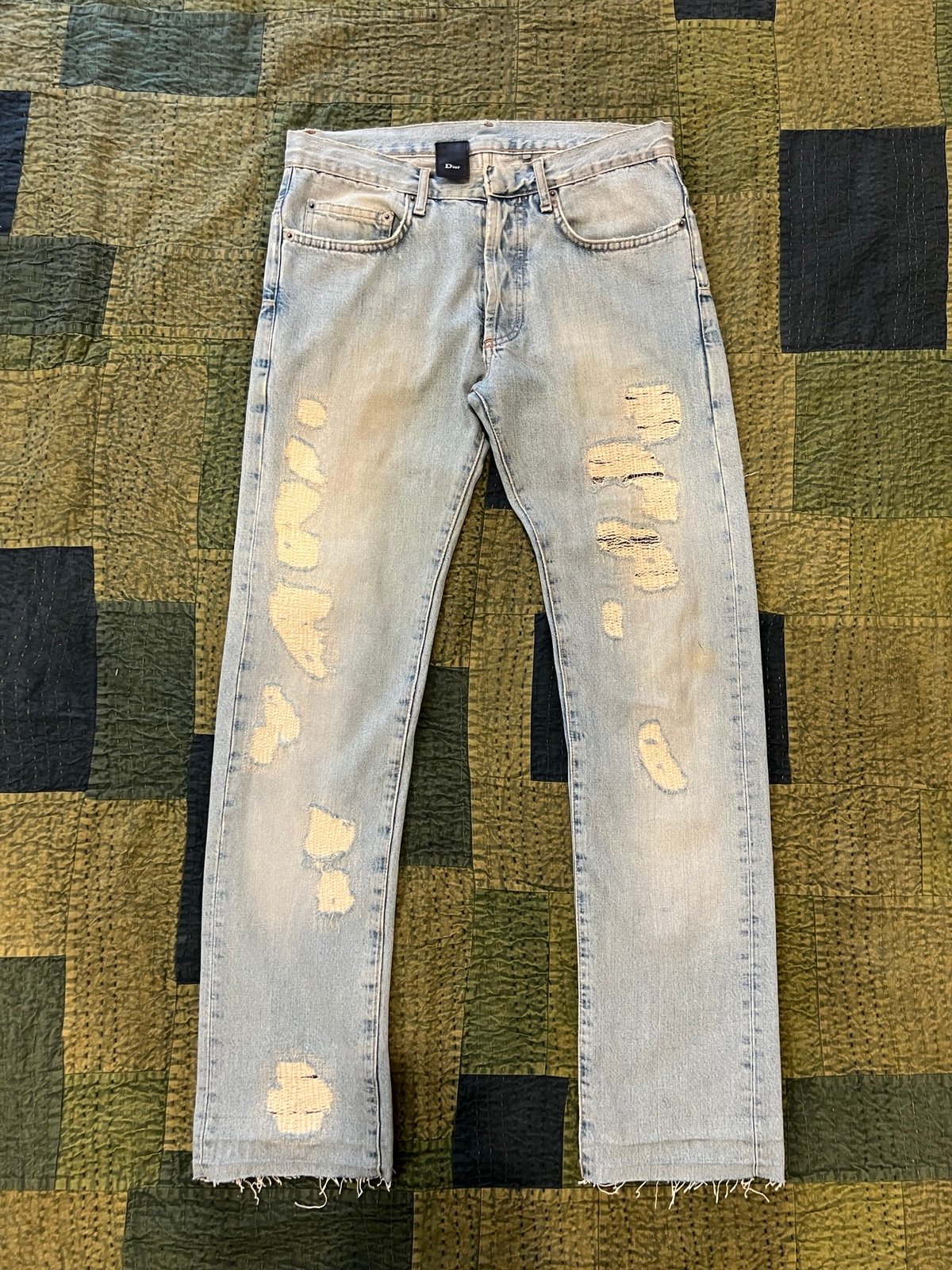 Dior Homme Hedi Slimane Crash Denim Sz 28