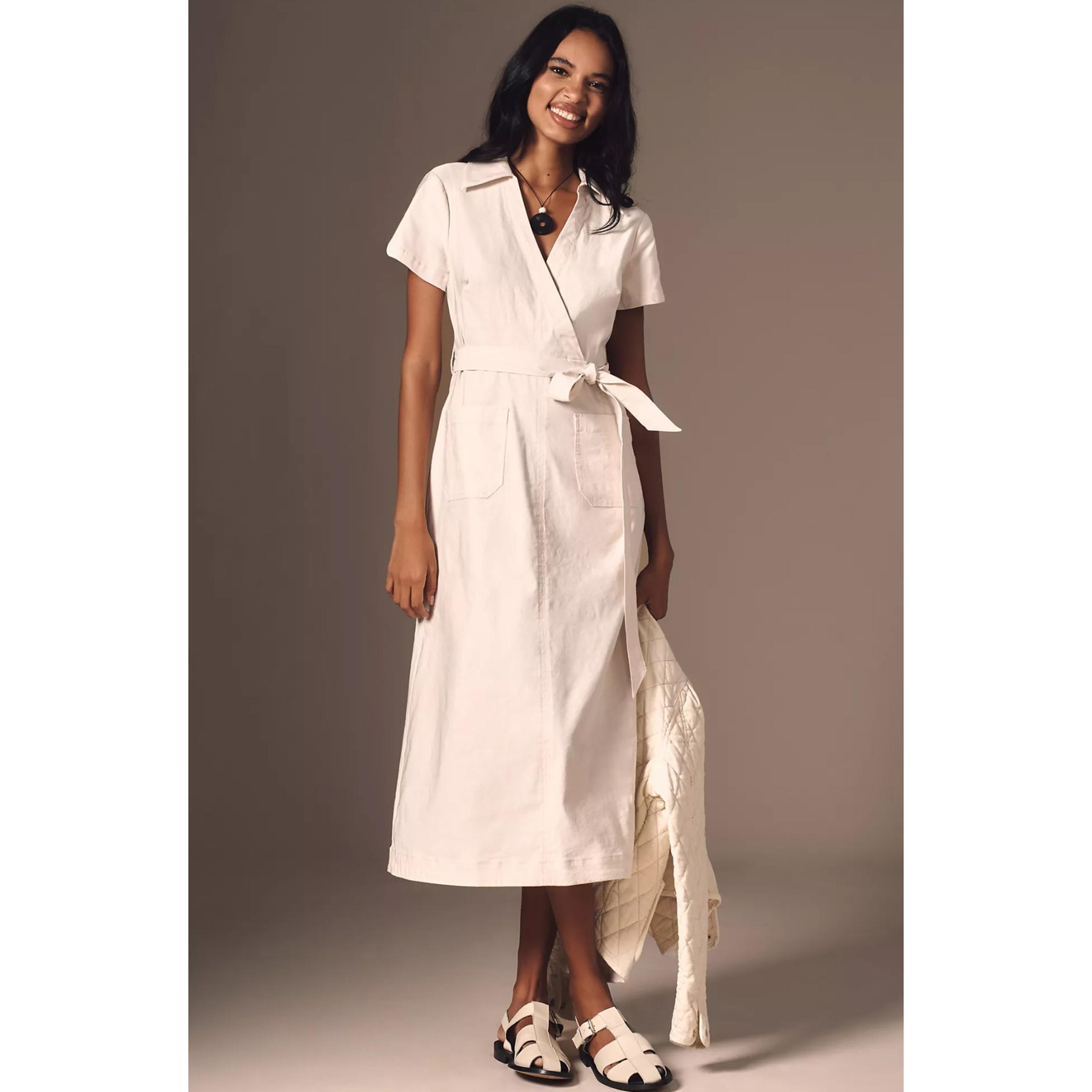 NWT Anthropologie Maeve The Colette Wrap Midi Dress - XL