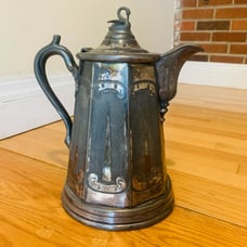 Meriden Britannia Silverplate Aesthetic Movement Water Pitcher 13” Tall