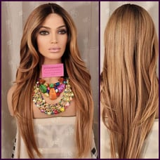 Natural earth tone colorful h.d lace wig