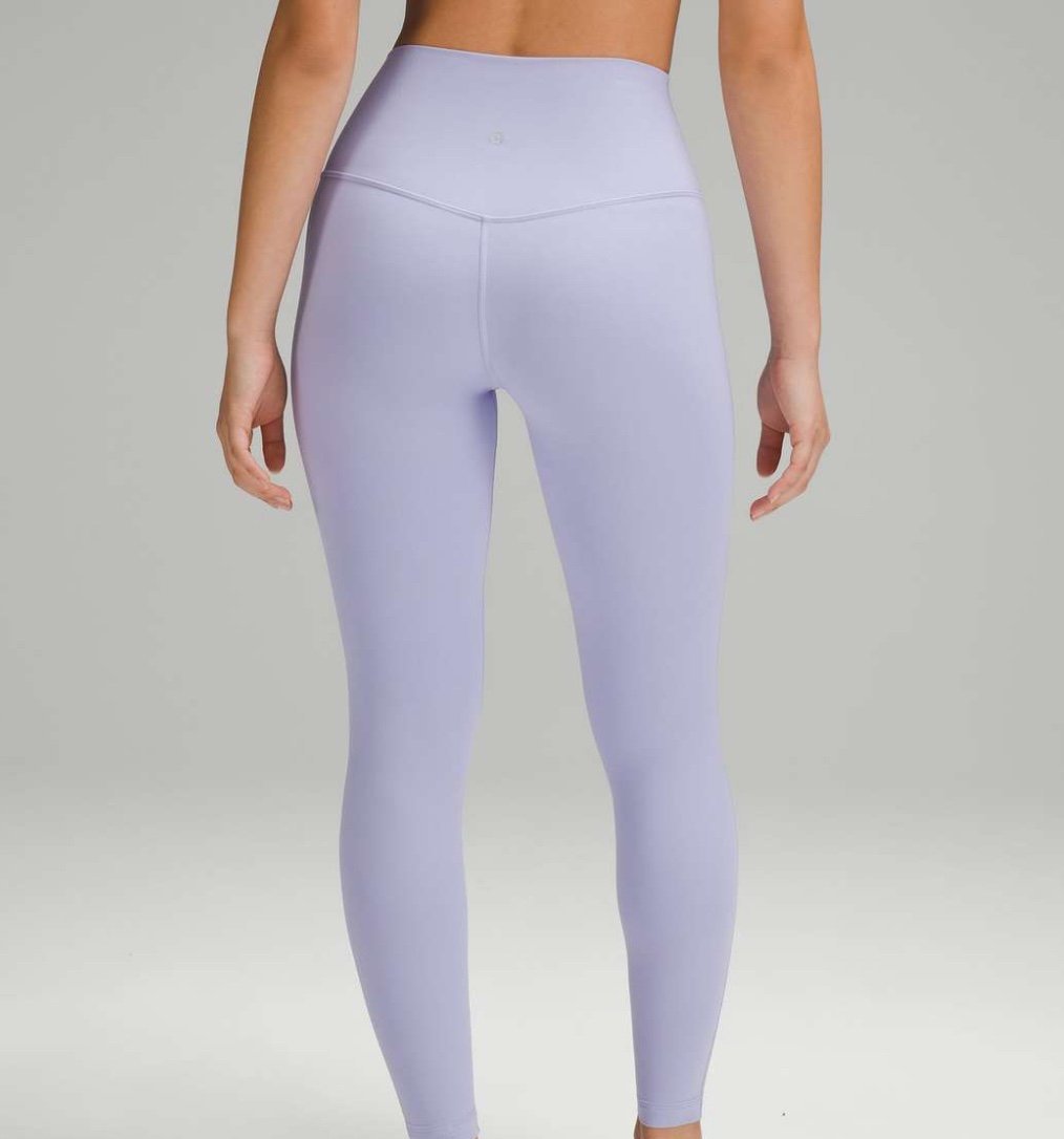 Lululemon align high rise pant 25” lilac smoke size 4