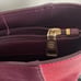 TORY BURCH York Leather Tote Bag Dark Plum Kir Royale