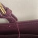 TORY BURCH York Leather Tote Bag Dark Plum Kir Royale