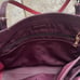 TORY BURCH York Leather Tote Bag Dark Plum Kir Royale