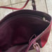 TORY BURCH York Leather Tote Bag Dark Plum Kir Royale