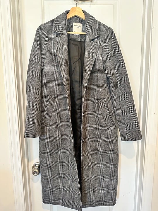 Abercrombie & Fitch Wool-Blend Dad Coat