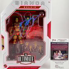 WWE NXT Bianca Belair Signed Mattel Ultimate Edition Figure Autograph JSA COA