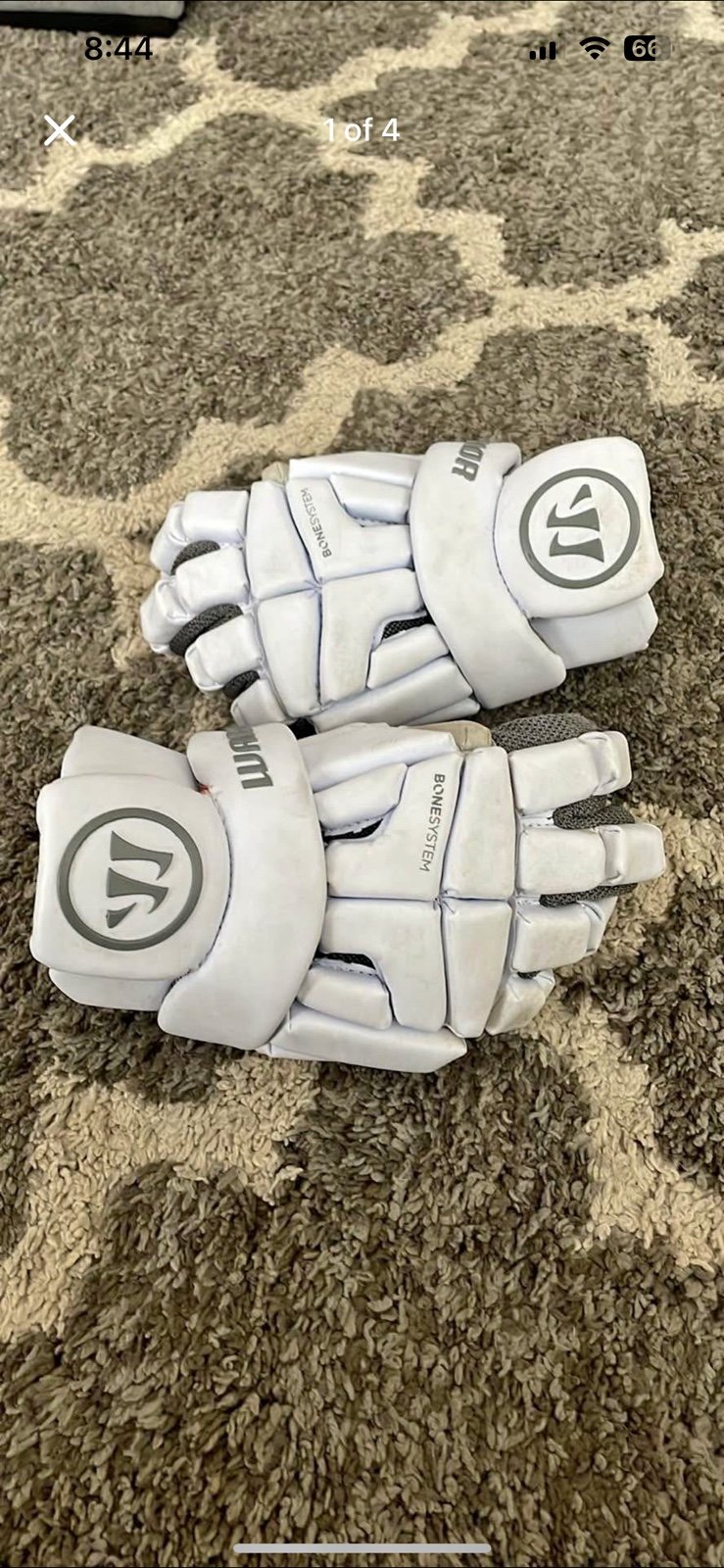 warrior burn lacrosse gloves youth small